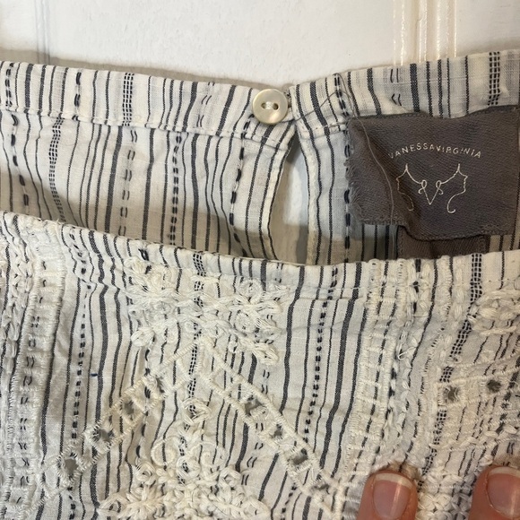 VanessaVirginia Lined Keyhole Back Eyelet Embroidered Tank Top - Picture 7 of 9